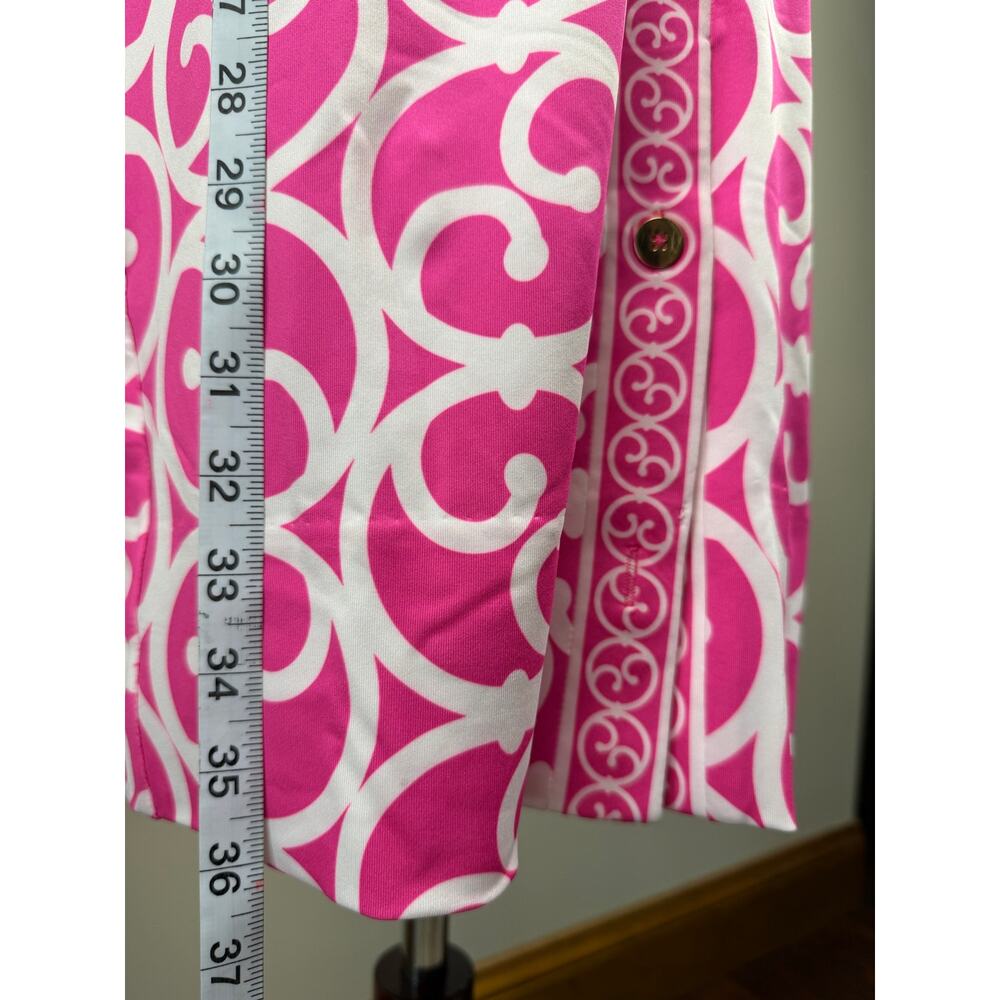 Gretchen Scott Pink White Knot Front Dress Small - Picture 10 of 13